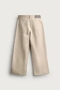 Cotton-Linen Relaxed-Fit Pants