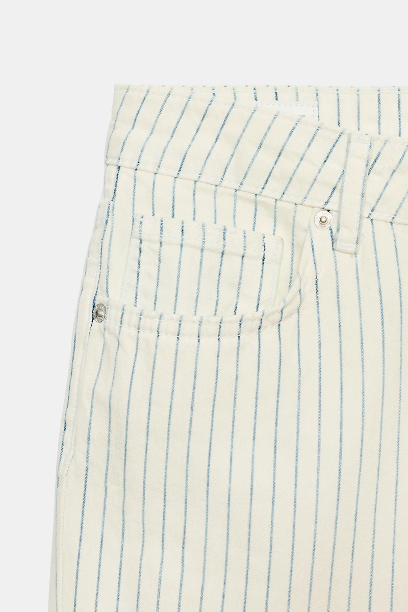 JEAN TRF DROIT RAYURES TAILLE BASSE