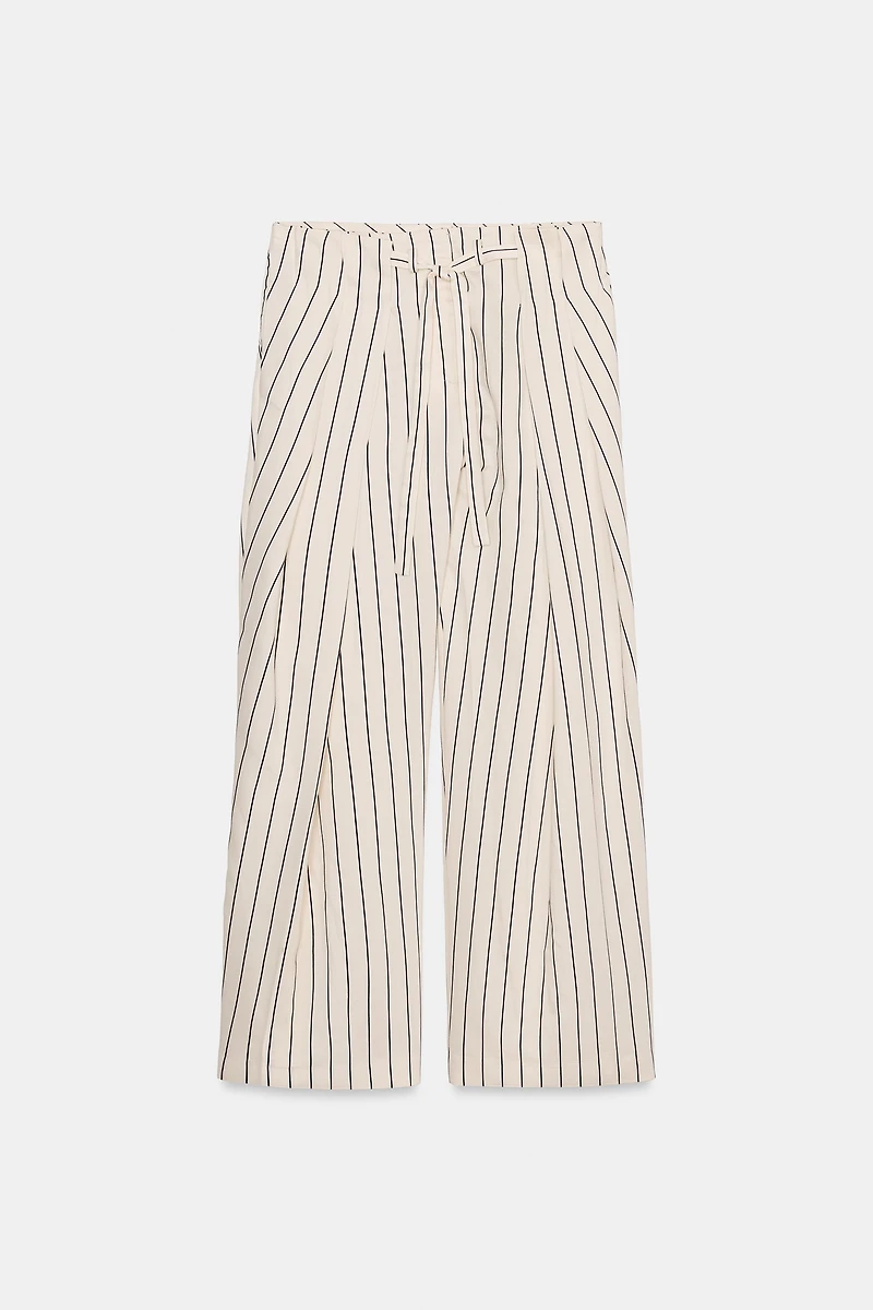 PANTALON À RAYURES ET PLIS ZW COLLECTION