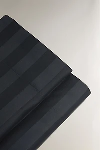 DRAP DE DESSUS SATIN RAYÉ (500 FILS)