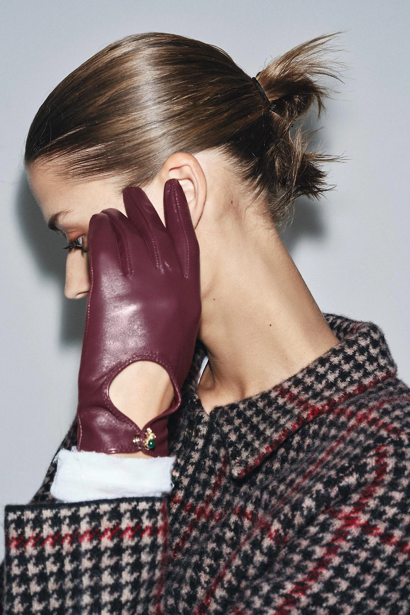 GANTS EN CUIR ARAIGNÉE