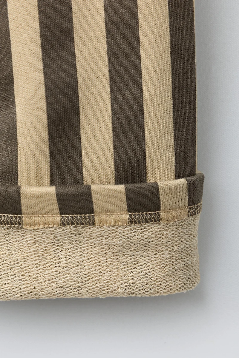 STRIPED PLUSH PANTS