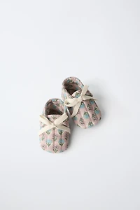 FLORAL BABY BOOTIES