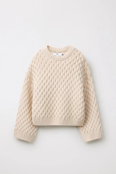 LIMITED EDITION WOOL CABLE KNIT JUMPER