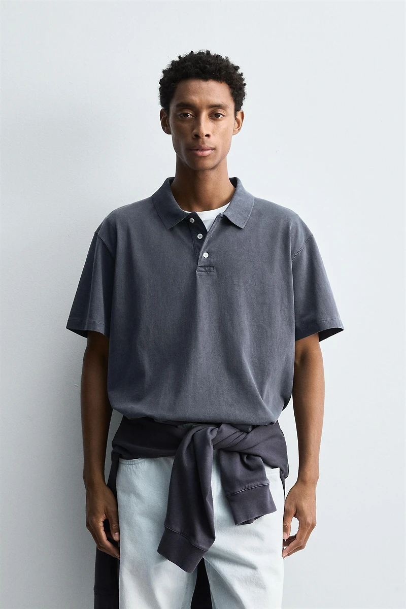 POLO DÉLAVÉ RELAXED FIT
