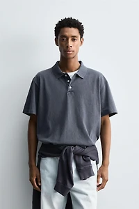 POLO DÉLAVÉ RELAXED FIT