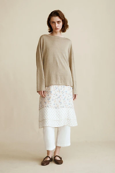 100% LINEN KNIT JUMPER CREATED BY CARAMEL LONDON X ZARA