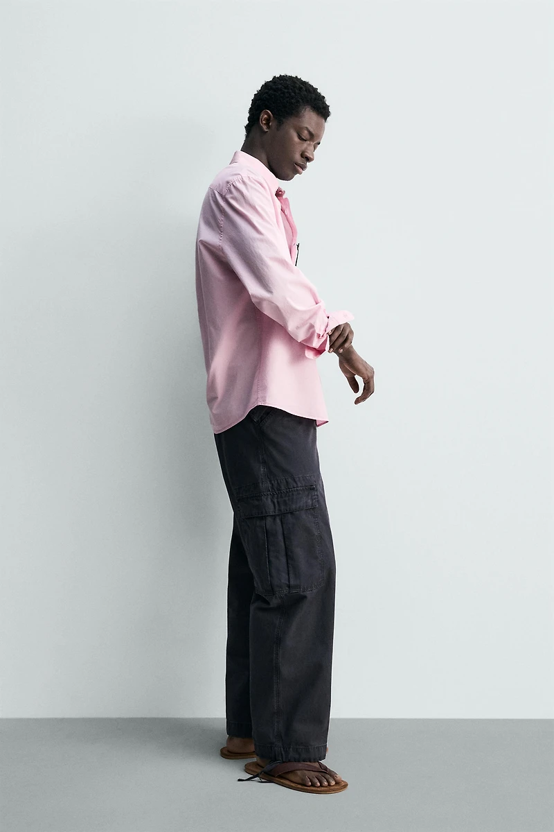 REGULAR FIT COTTON TWILL SHIRT