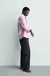 REGULAR FIT COTTON TWILL SHIRT