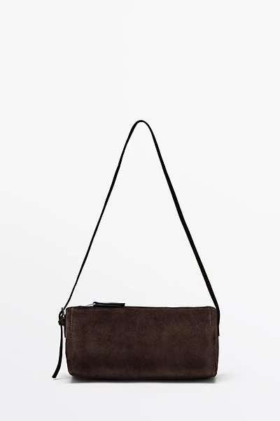 Sac à bandoulière en croûte de cuir