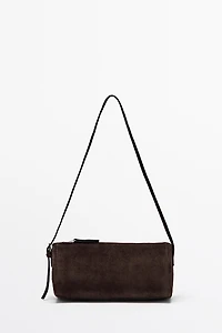 Sac à bandoulière en croûte de cuir