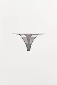COMBINATION TULLE THONG
