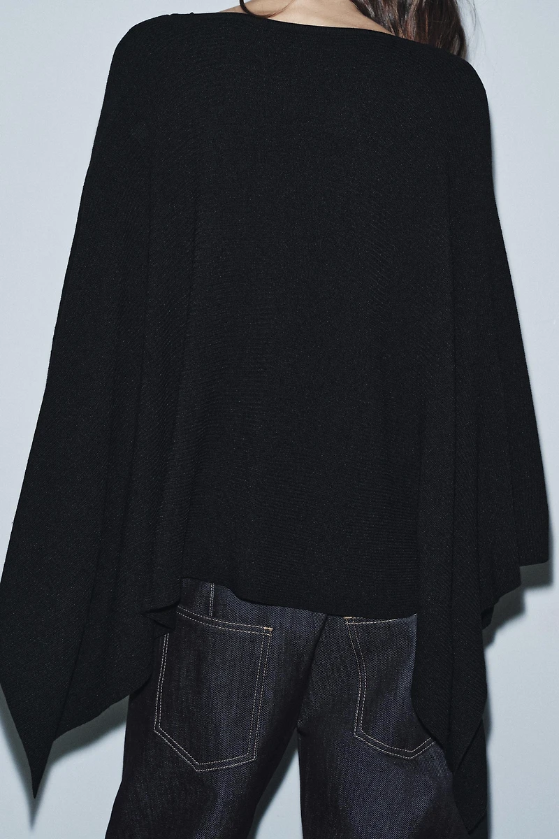 KNIT JUMPER WITH CAPE