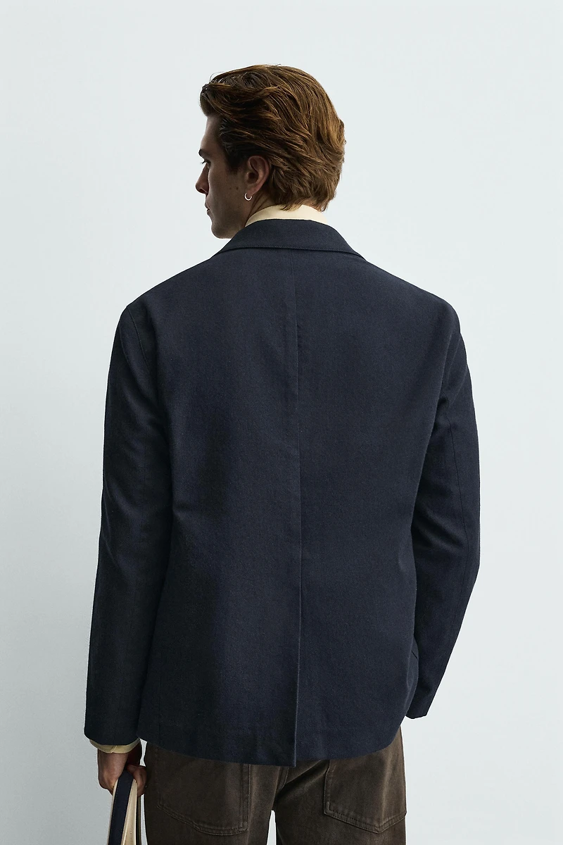 VESTE À POCHES AVEC LAINE