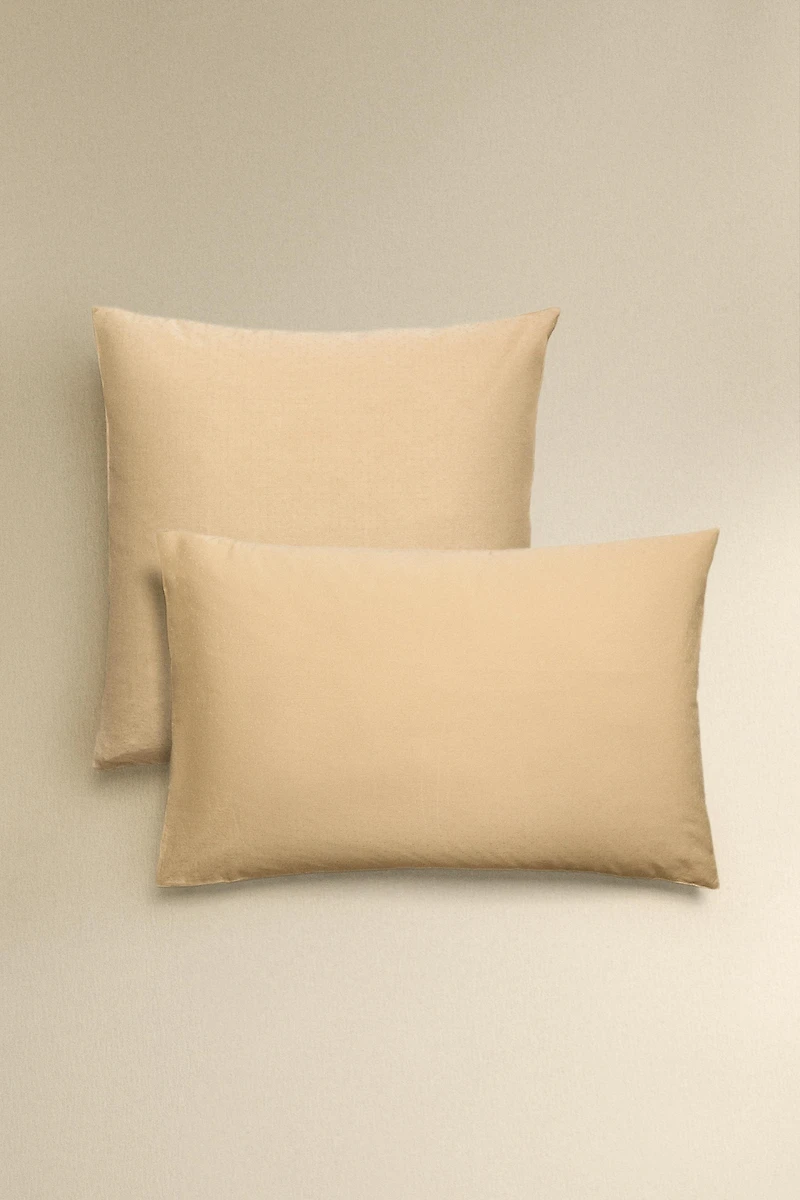 TEXTURED COTTON PILLOWCASE
