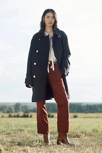 MANTEAU À BOUTONNAGE CROISÉ MÉLANGE DE LAINE ÉDITION LIMITÉE