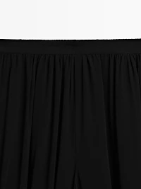 Sarouel trousers with button details