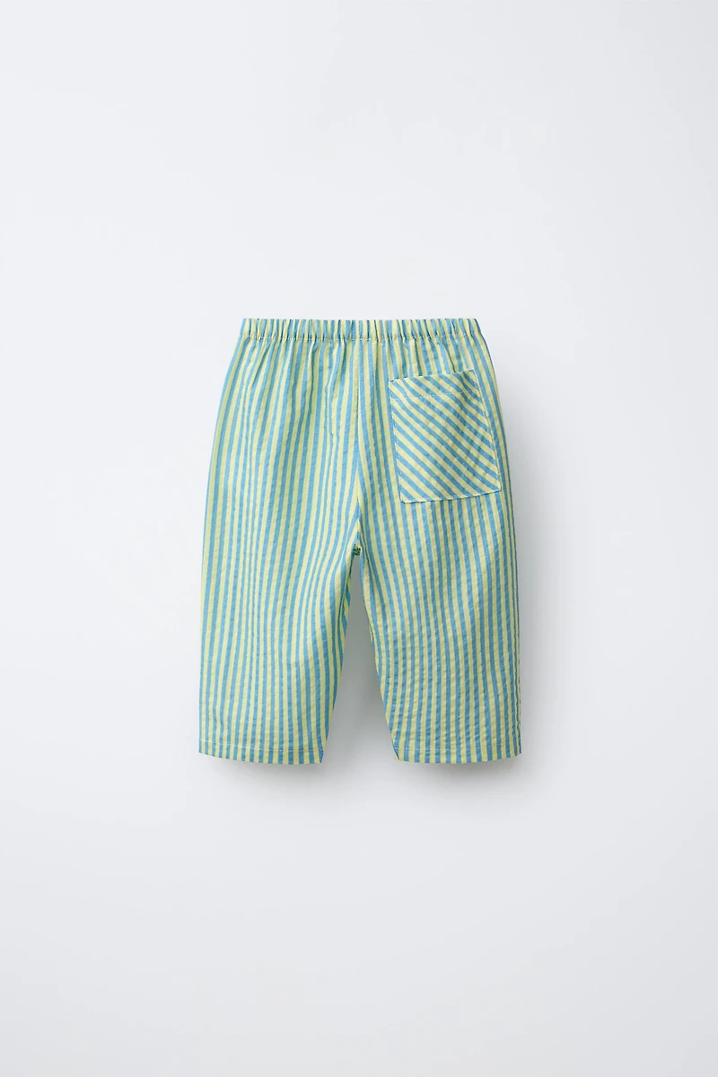 PANTALON BAGGY À RAYURES