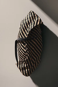 WOVEN LEATHER CLUTCH