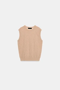 TOP EN MAILLE EXTRAFINE AVEC LAINE