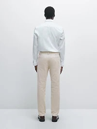 Slim fit corduroy trousers