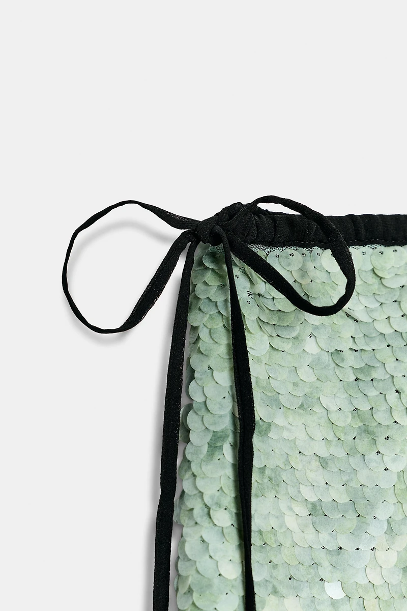 ZW COLLECTION SEQUINED SKIRT
