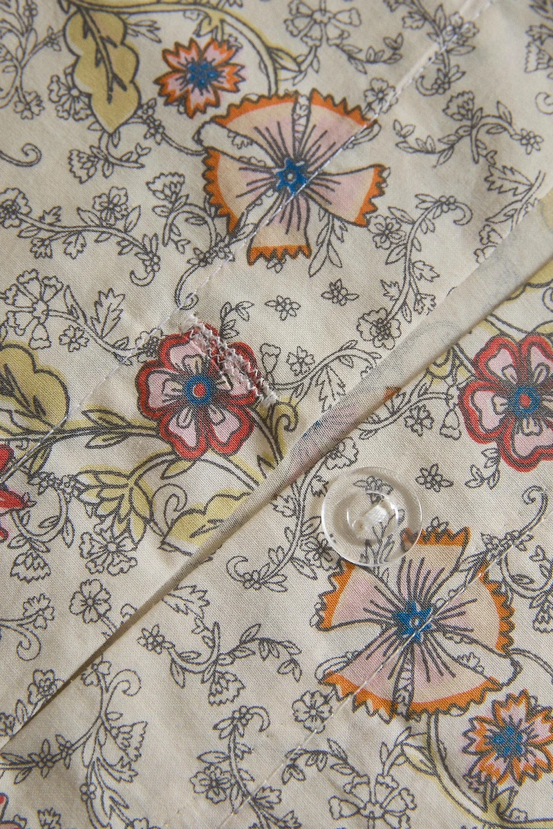 KIDS FLORAL COTTON DUVET COVER