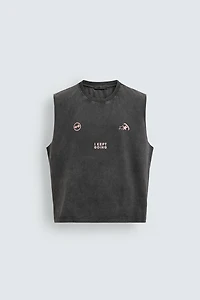 WASHED PRINTED TANK TOP