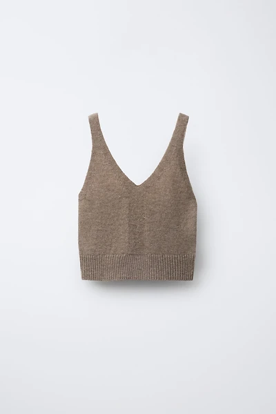 WOOL STRAP TOP