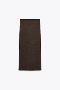 TEXTURED KNIT MAXI SKIRT