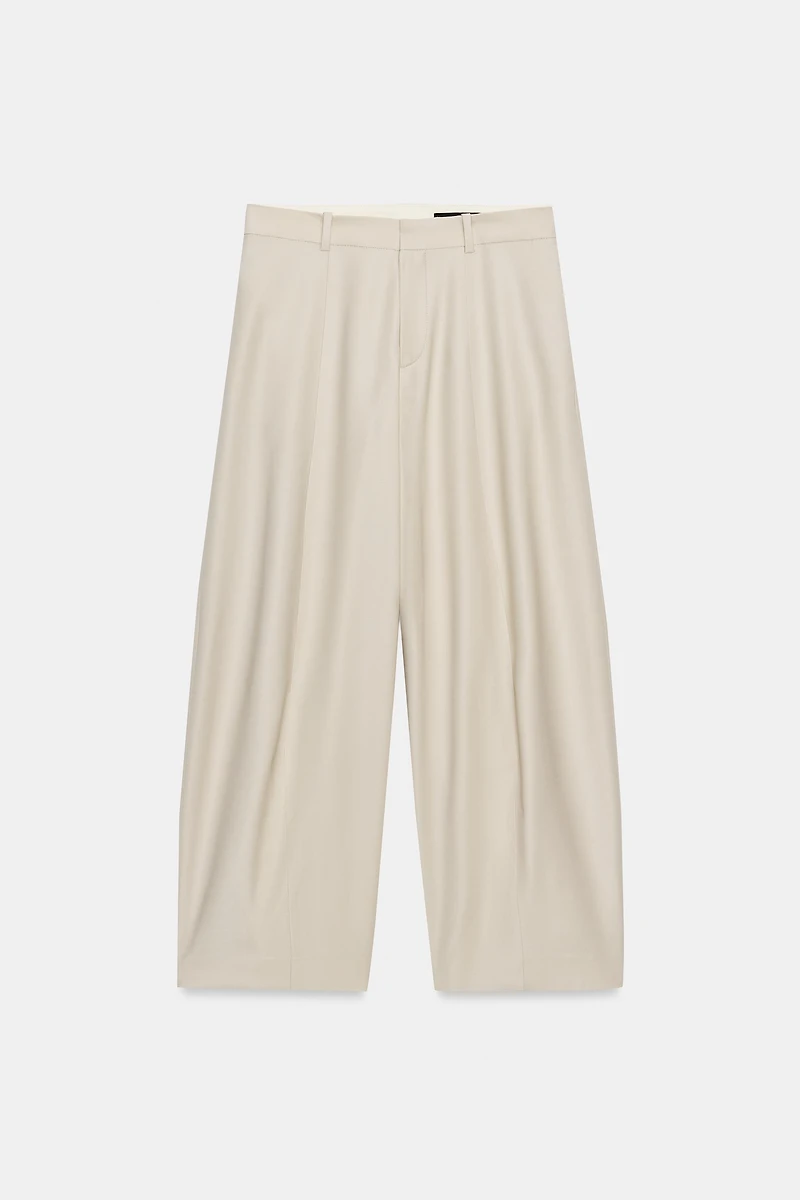 ZW COLLECTION WOOL BLEND BALLOON PANTS