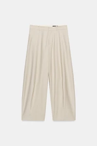 ZW COLLECTION WOOL BLEND BALLOON PANTS