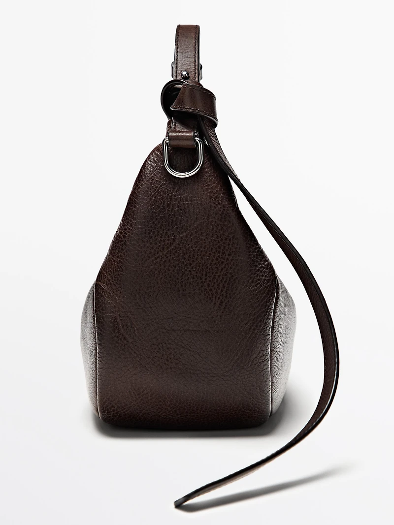 Sac en cuir nappa à boucle métallique