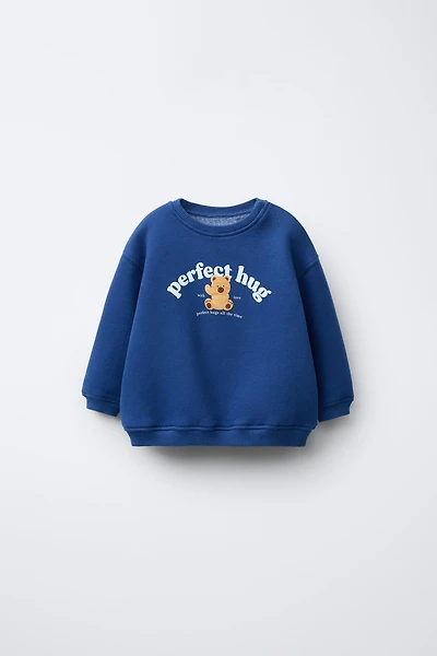 BEAR PRINT SWEATSHIRT