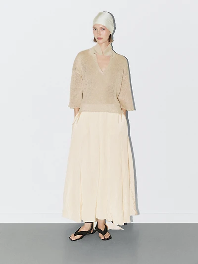 Polo sweater with open collar - STUDIO