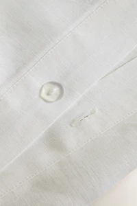 LINEN HEMSTITCH DUVET COVER