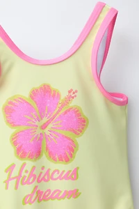 MAILLOT DE BAIN FLEUR HIBISCUS 2-6 ANS