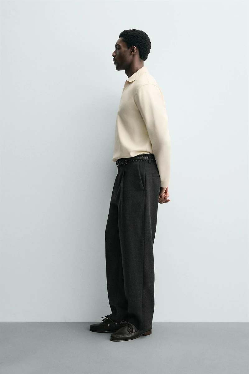 INTERLOCK POLO SWEATSHIRT