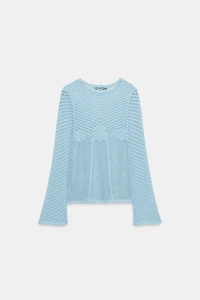 FLARED SLEEVE KNIT JUMPER