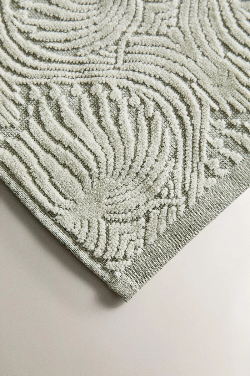 SERVIETTE DE BAIN JACQUARD MOSAÏQUE