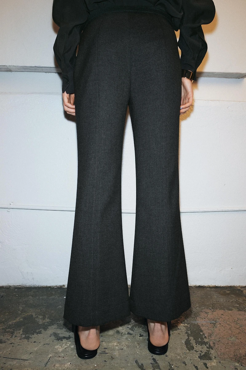 ZW COLLECTION CROPPED FLARE PANTS