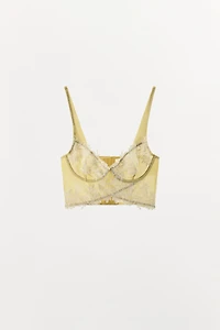 LACE CORSET BRA WITH UNDERWIRE