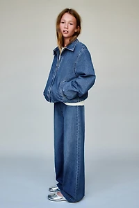 DENIM BOMBER JACKET