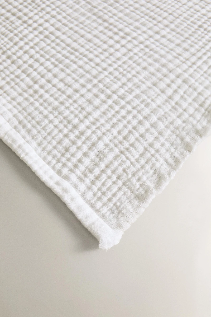 PLAID COTON GAZE