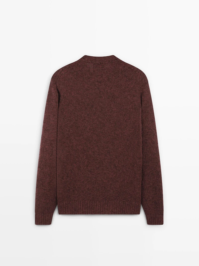 Pull laine à col rond