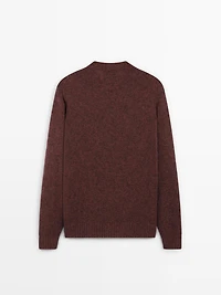 Pull laine à col rond