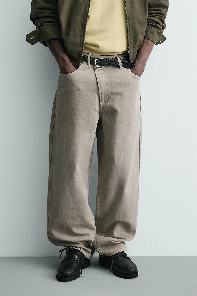 RELAXED FIT WRAP CLOSURE PANTS