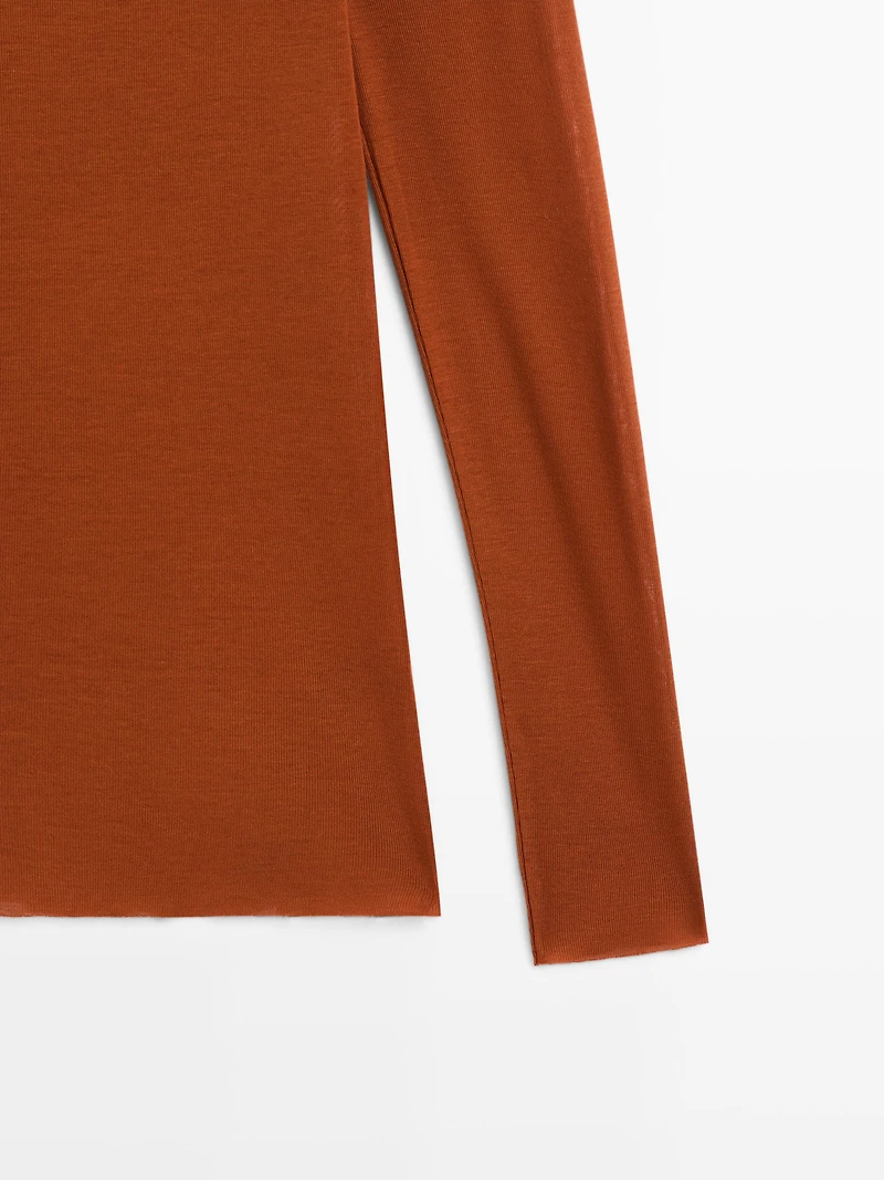 T-shirt léger regular fit à manches longues