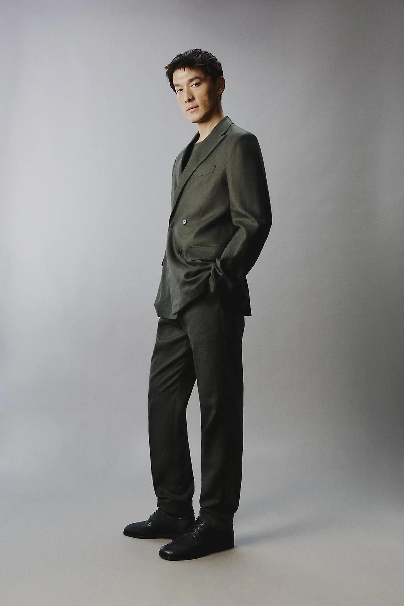 100% LINEN SUIT PANTS