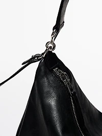 Grand sac compartimenté en cuir nappa